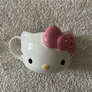 Hello Kitty Wide Mouth Ceramic Pink Bow Mug